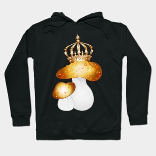 royal mushroom with a large golden crown Hoodie